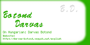 botond darvas business card